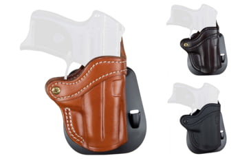 Image of 1791 Gunleather Compact Paddle Holster, Right Hand, Classic Brown, Signature Brown, Stealth Black
