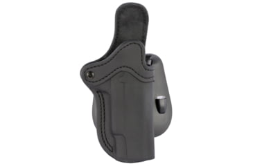 Image of 1791 Gunleather ORPDH1SBLR BH1 Optic Ready Black Leather OWB 1911 4-5 Right Ha