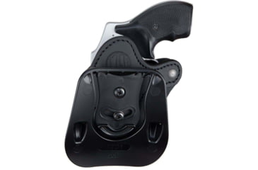 Image of 1791 Gunleather Paddle RVH1 J-Frame Revolver Holster, Size 1, Right Hand, Stealth Black, PDH-R1-SBL-R
