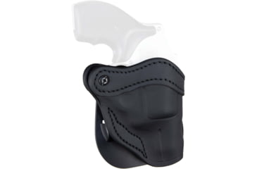 Image of 1791 Gunleather Paddle RVH1 J-Frame Revolver Holster, Size 1, Right Hand, Stealth Black, PDH-R1-SBL-R