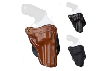 Image of 1791 Gunleather Paddle RVH2 J-Frame Revolver Holster, Classic Brown, Signature Brown, Stealth Black