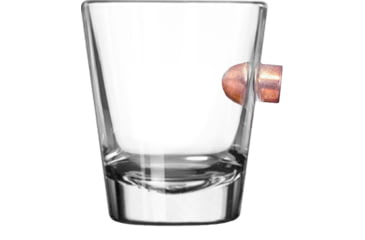 Image of 2 Monkey Trading Bullet Whiskey Glass w/.45 Bullet, 2.5 oz, LSBSG-45