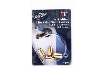 Image of 2 Monkey Trading 2 Monkey Tire Valve Covers Gold 40sw Shell Casing 4-pck