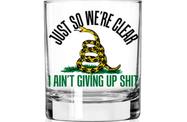 Image of 2 Monkey Trading So We Are Clear Logo Whiskey Glass, 11oz, 2M1022150S