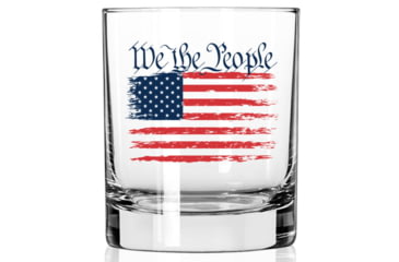 Image of 2 Monkey Trading We The People Flag  Whiskey Glass, 11oz, 2M1022168S