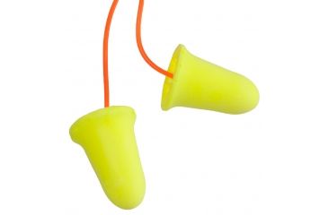 Image of 3M E-A-Rsoft FX Corded Earplugs, Yellow, 200, Box, 312-1260-BX