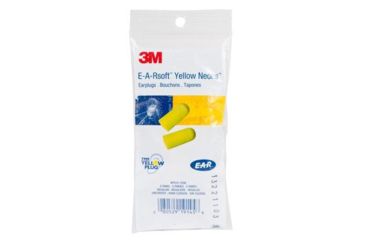 Image of 3M E-A-Rsoft Uncorded Earplugs, Vending Pack, Yellow Neon, 5 Pair/Pack, VP312-1250
