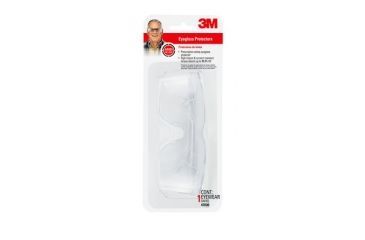 Image of 3M Eyeglass Protector Safety Glasses,Clear Frame,Clear Lens,Ea 91111-00000