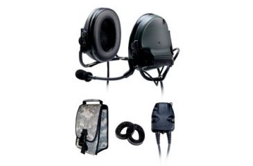 Image of 3M Peltor ComTac Dual ACH Neckband Headset Kit includes 1 PTT 88062 B