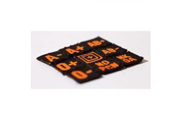 Image of 5.11 Tactical Blood Type Patch Kit,  Scope Orange 17003-511-1 SZ