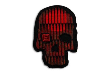 Image of 5.11 Tactical Crusty Bullet Skull Patch, Red - 81281-460-1 SZ
