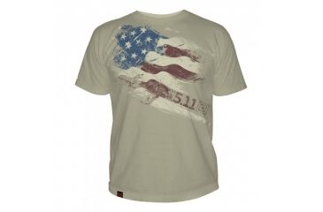 Image of 5.11 Tactical Logo T Shirt Sleeve Still There, Tan, M 41006CG-170-M