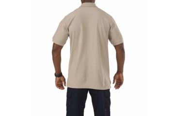 Image of 5.11 Tactical Short Sleeve Utility Polo Shirt - Silver Tan, Size  L 41180-160-L