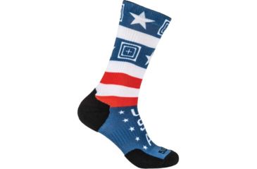 Image of 5.11 Tactical Sock &amp; Awe Crew American Gladiator - Mens, Multi, Large 10041AL-999-L