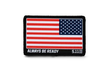 Image of 5.11 Tactical USA Flag Rev Woven Patch - Unisex, Red, 1 SZ, 81293-460-1 SZ