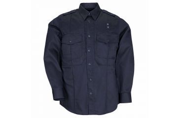 Image of 5.11 Tactical Taclite PDU Long Sleeve Class B Shirt - Men's, Dark Navy, 2XLR, 72366-724-2XL-R