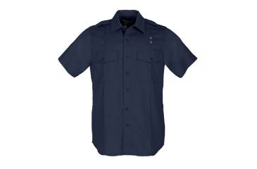 Image of 5.11 Tactical Taclite PDU Class A Short Sleeve Shirt - Women's, Spruce Green, XSR, 61167-850-XS-R