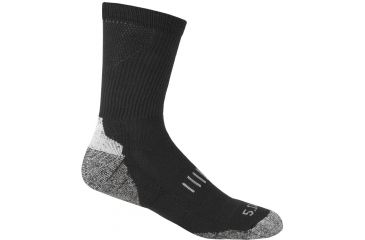 Image of 5.11 Tactical Year Round Crew Sock, Black, L/XL, 10014-019-L/XL