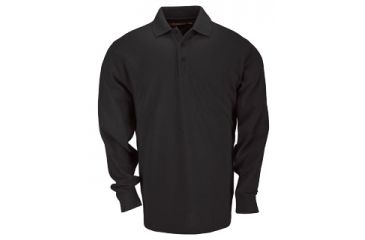 Image of 5.11 Tactical Tactical Long Sleeve Polo - Men's, Black, 3XL, 72360-019-3XL