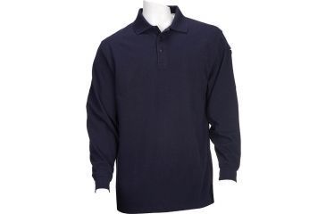 Image of 5.11 Tactical Performance Long Sleeve Polo - Men's, Large, Regular, Dark Navy, 72049-724-L