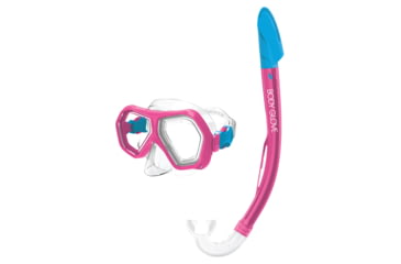 Image of Body Glove Kids Mischief Mask/Snorkel Combo - Pink/Aqua 54B486CC, Kids, Pink/Aqua, 21035CMB-PA-Pink-Aqua-Kids
