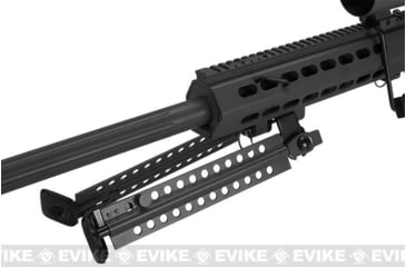 Image of 6mmProShop Barrett Licensed M107A1 Gen2 Long Range Airsoft AEG Sniper Rifle, 29in Barrel, Black, SW-013-BK