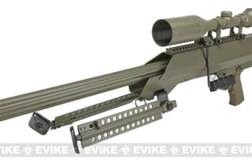 Image of 6mmProShop Barrett Licensed M99 Bolt Action Airsoft Long Range Sniper Rifle, Rifle &amp; Bipod Only, Desert, SW-01-TAN