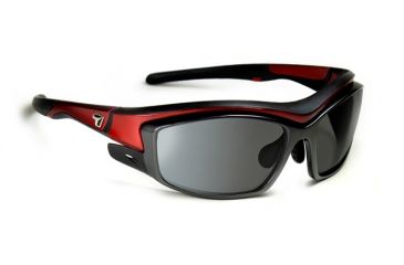 Image of 7 Eye Air Dam Rocker Sunglasses w/ Interchangeable Lens,Candy Apple Frame,SV Gray Module, SV Clear  Module,S-L 4956P1