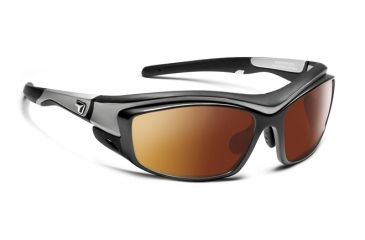 Image of 7 Eye Air Dam Rocker Sunglasses w/ Interchangeable Lens,Matte Silver Frame,SV Copper Module, SV Clear  Module,S-L 4954P2