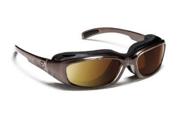 Image of 7 Eye Churada- SharpView Brown Crystal Sunglasses, S-M 164454