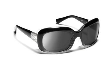 Image of Oasis/ SharpView Gray, Glossy Black Frame Female Sunglasses, L-XL