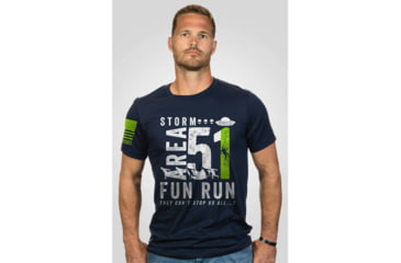 Image of Nine Line STORM AREA 51 FUN RUN T-SHIRT - BLACK - 3X-LARGE 8CE720FA, NLAA51FRTSMIDNIGHTNAVYS