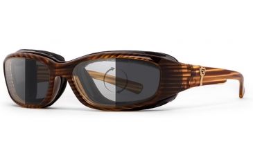 Image of 7Eye by Panoptix AirShield Sierra Sunglasses, RX Ready, Brown Stripe Tortoise Frame, Photochromic Day/Night Eclypse Lens, S-L 346217