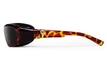 Image of 7Eye by Panoptix AirShield Sierra Sunglasses, RX Ready, Light Tortoise Frame, SharpView Gray Lens, S-L 346041