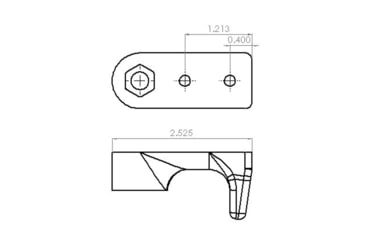Image of A3 Industries M-LOK Modular Vertical Foregrip w/ Integrated Handstop - 2.75in HK Grooved Grip