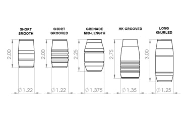 Image of A3 Industries M-LOK Modular Vertical Foregrip w/ Integrated Handstop - 2.75in HK Grooved Grip