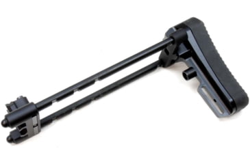 Image of A3 Industries Universal Picatinny Mount - Modular Telescoping Stock w/Rubber Buttpad, Black, 7.00in, MTS-PIC-7.00-BP2