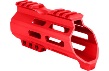Image of ABC RIFLE COMPANY American Built Custom Hybrid AR-15 M-LOK Handguard w/Finger Stop, 5in, Red, HG15-CM-MLTC5-ABC-RD