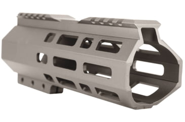 Image of ABC RIFLE COMPANY Custom Hybrid Top Cut D-Front AR-10/DPMS LR-308 M-LOK Handguard, 7in, Tungsten, HG10-CM-TCML7D-TNG