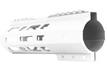 Image of ABC RIFLE COMPANY Custom Hybrid Top Cut D-Front AR-10/DPMS LR-308 M-LOK Handguard, 7in, White, HG10-CM-TCML7D-STW