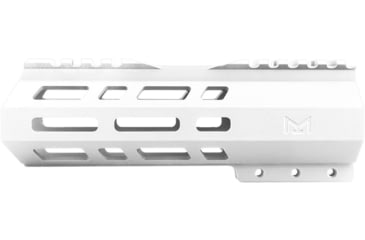 Image of ABC RIFLE COMPANY Custom Hybrid Top Cut D-Front AR-10/DPMS LR-308 M-LOK Handguard, 7in, White, HG10-CM-TCML7D-STW