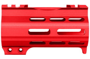 Image of ABC RIFLE COMPANY Super Slim Free Float AR-15 M-LOK Handguard w/Handstop, 4in, Red, HG15-CM-ML4HSTP-RD