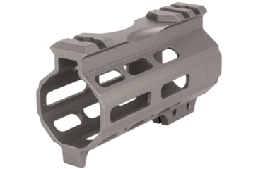 Image of ABC RIFLE COMPANY Super Slim Free Float AR-15 M-LOK Handguard w/Handstop, 4in, Tungsten, HG15-CM-ML4HSTP-TNG
