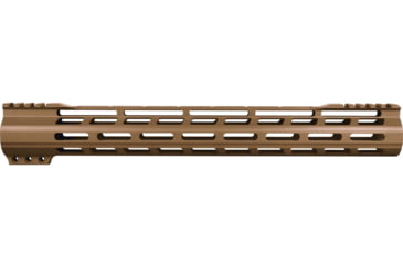Image of ABC RIFLE COMPANY Super Slim Free Float Hybrid Top Cut AR-15 M-LOK Handguard, 15in, Cerakote Bronze, HG15-TC-ML15-BB