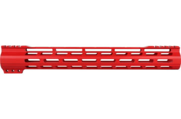 Image of ABC RIFLE COMPANY Super Slim Free Float Hybrid Top Cut AR-15 M-LOK Handguard, 15in, Cerakote Red, HG15-TC-ML15-RD