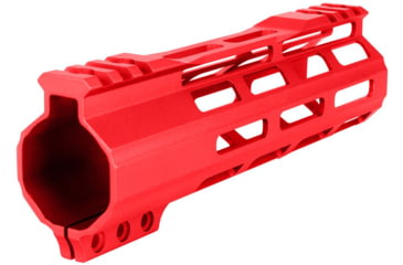 Image of ABC RIFLE COMPANY Super Slim Free Float Hybrid Top Cut AR-15 M-LOK Handguard, 7in, Cerakote Red, HG15-TC-ML7-RD
