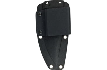 Image of ABKT Tac Shadow Predator Fixed Blade, 7.5in Overall, 3.25in Black Stonewash D2 Tool Steel Clip Point Blade, Black G10 Handle, Black Kydex Belt Sheath, Black, AB0004B