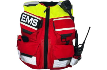 Image of Ace Link Armor EMS Level IIIA PE-X Paramedic Body Armor Bulletproof Vest, EMS-PEX-RED-S