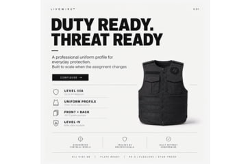 Image of Ace Link Armor Livewire Level IIIA Anti-Stab Security/Law Enforcement Vest Bulletproof Vest
