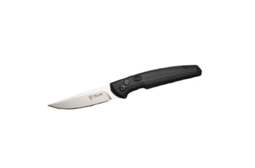 Image of Cupped Waterfowl Outdoors Telum Glaive Tactical Automatic Folding Knife 4 Drop Point Blade Black DAC2EE70, RHTT3055